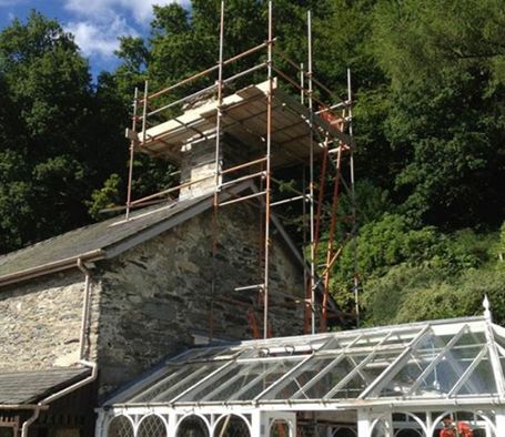 chimney scaffolding stockport